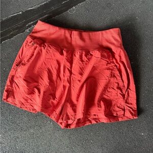 Women's burnt Red Shorts